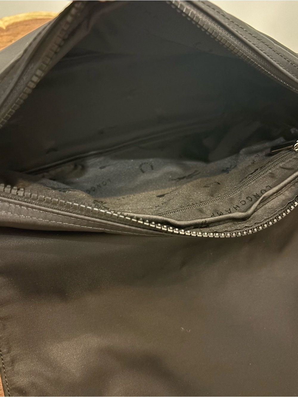 Longchamp | Le Pliage Neo Nylon Crossbody Messenger Bag | Black - Picture 5 of 9